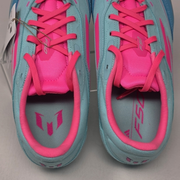 Adidas F50 Messi Freestyle Men Sz 11.5 Indoor Soccer Cleats JH8831 Blue Pink New main image 10
